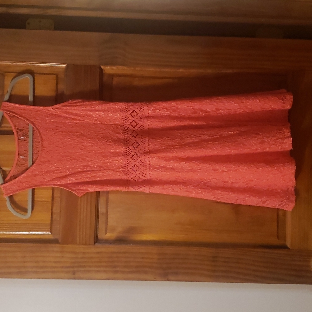 Lace Coral Dress